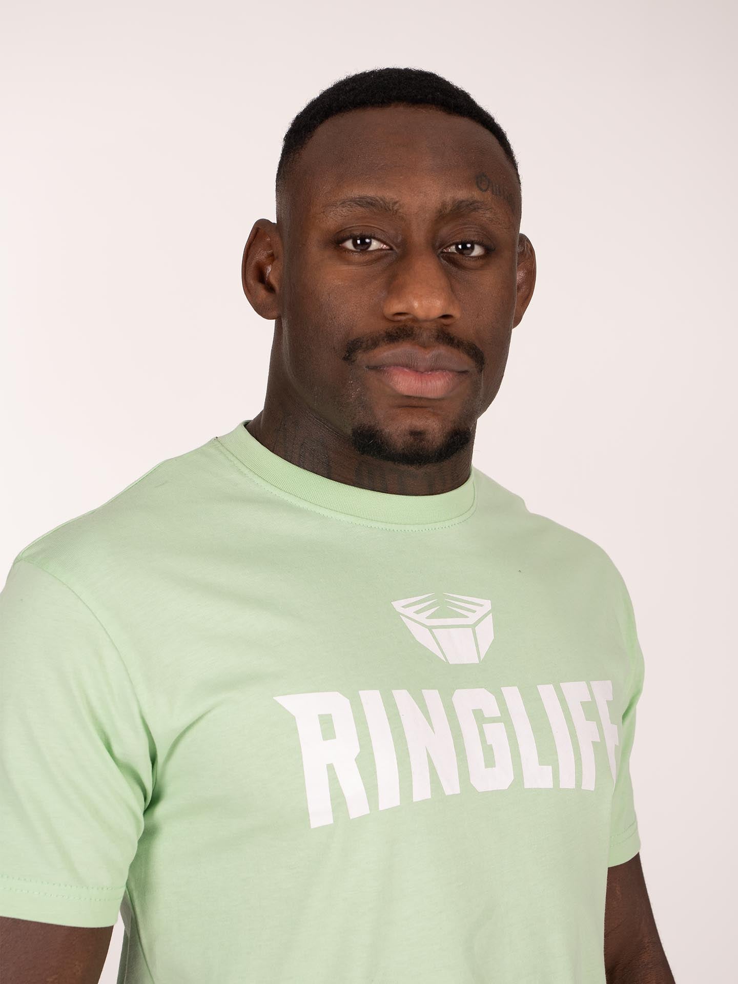 RINGLIFE T-Shirt, Logo 2.0, mint-weiß