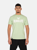 RINGLIFE T-Shirt, Logo 2.0, mint-weiß