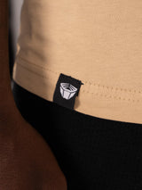 RINGLIFE T-Shirt, Logo 2.0, sand-weiß