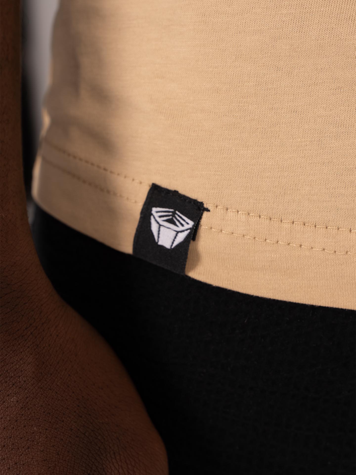 RINGLIFE T-Shirt, Logo 2.0, sand-weiß