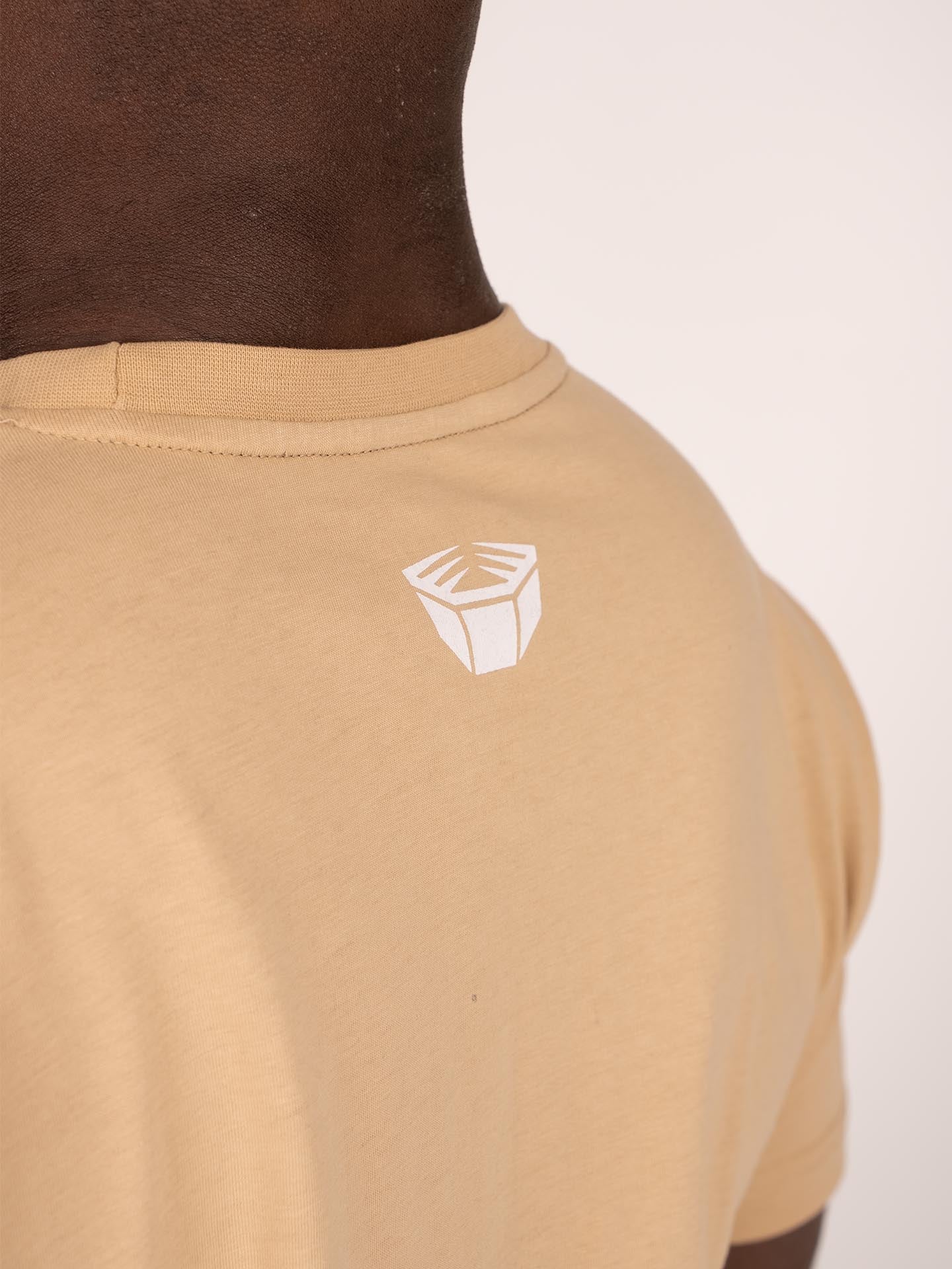 RINGLIFE T-Shirt, Logo 2.0, sand-weiß