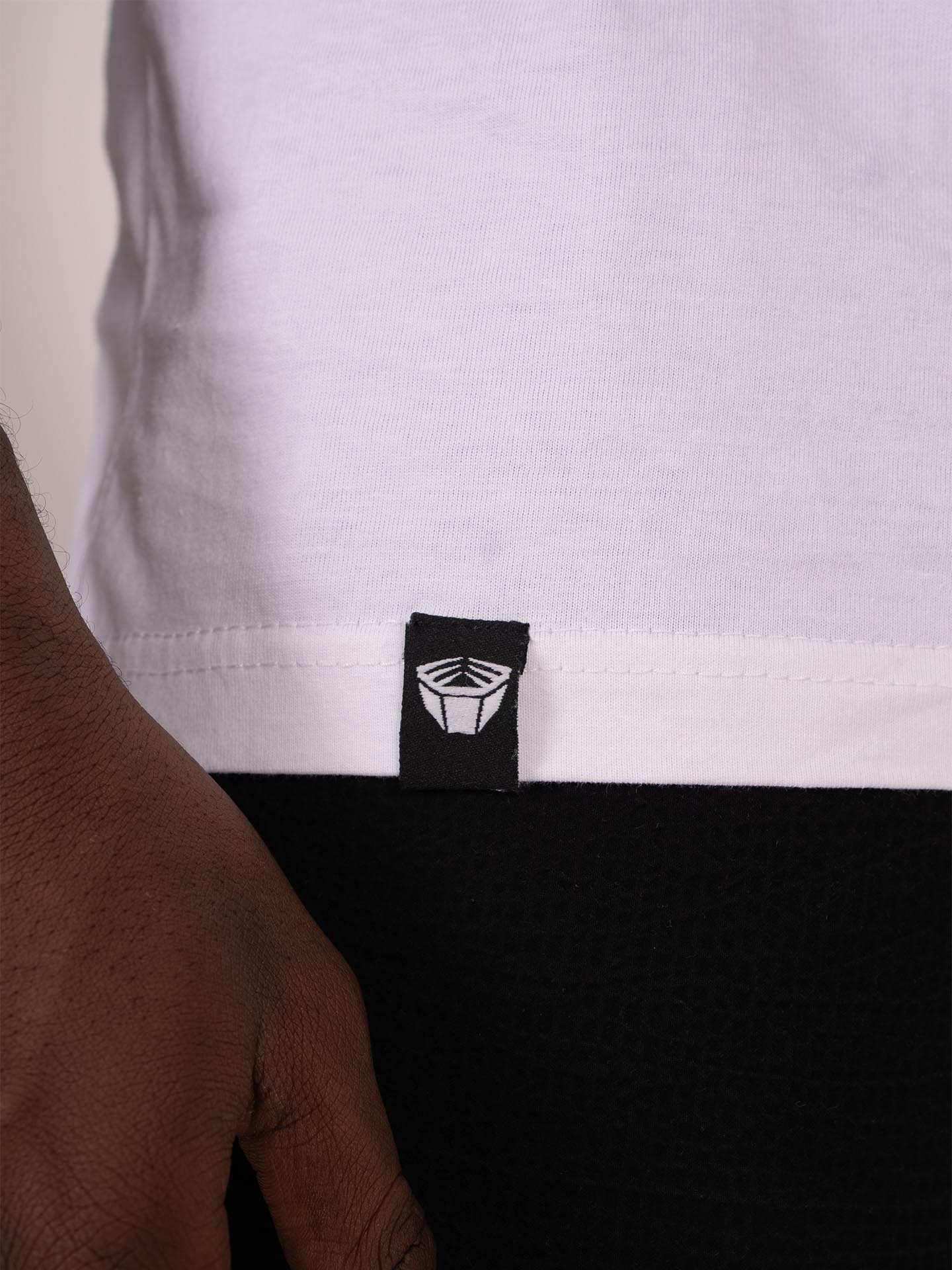 RINGLIFE T-Shirt, Logo 2.0, weiß-schwarz