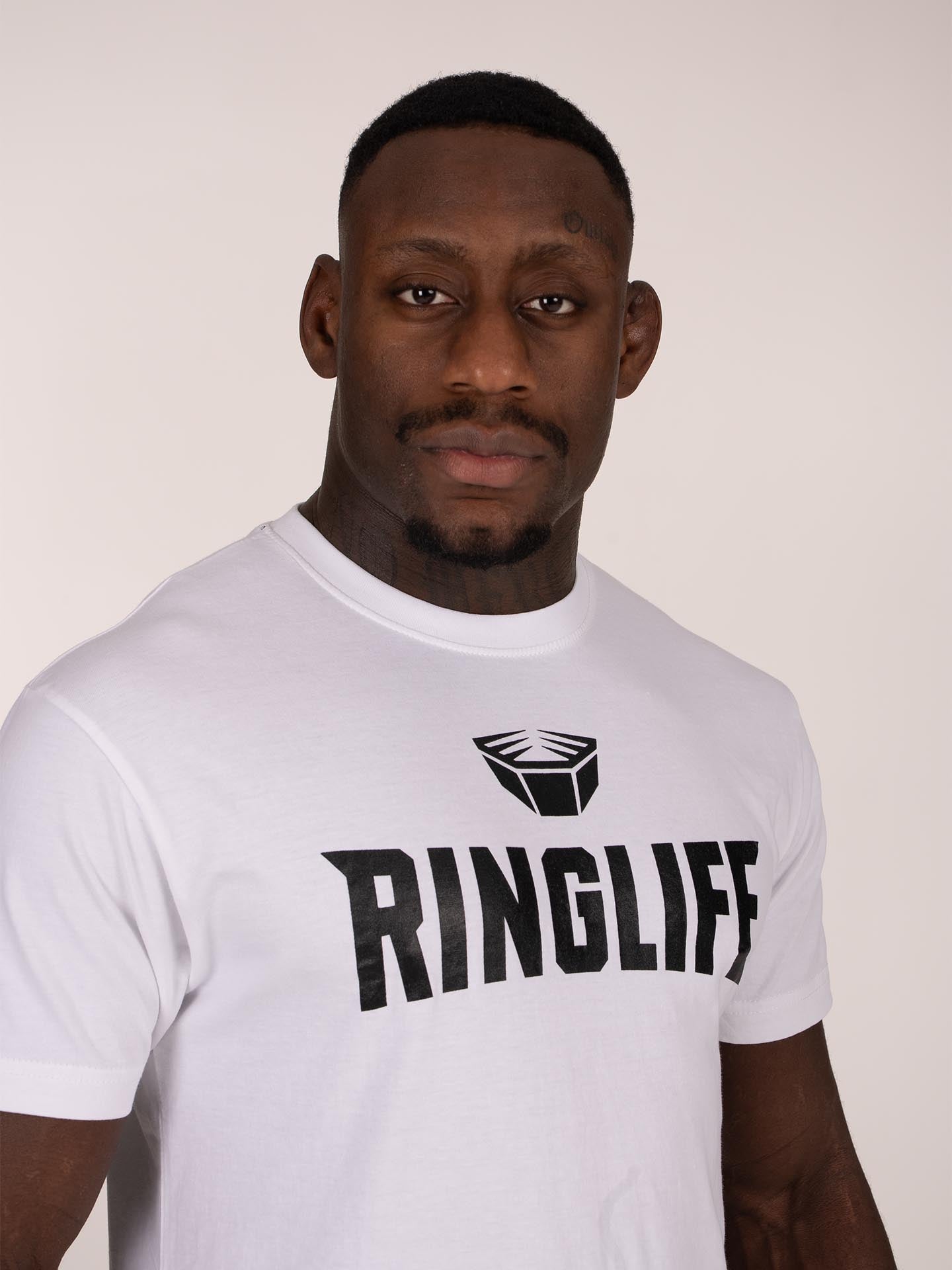 RINGLIFE T-Shirt, Logo 2.0, weiß-schwarz