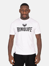 RINGLIFE T-Shirt, Logo 2.0, weiß-schwarz
