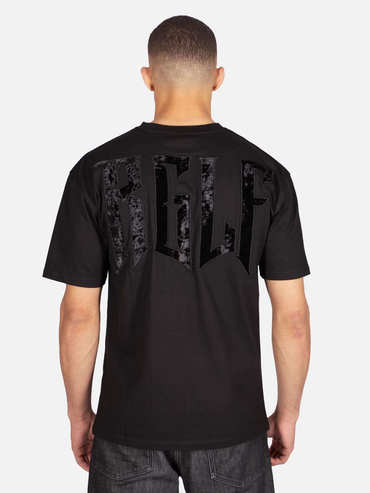 RINGLIFE T-Shirt Oversized, RGLF Tattoo, schwarz-matt