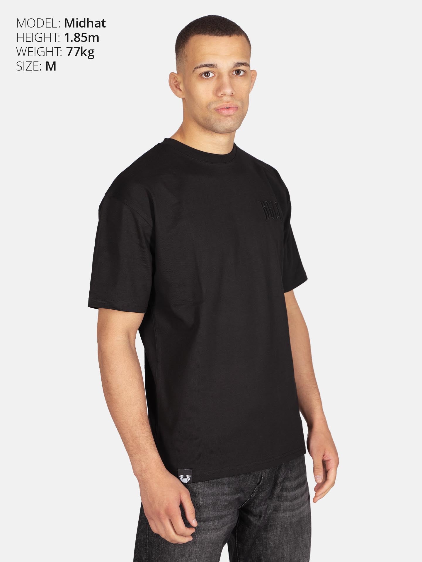 RINGLIFE T-Shirt Oversized, RGLF Tattoo, schwarz-matt