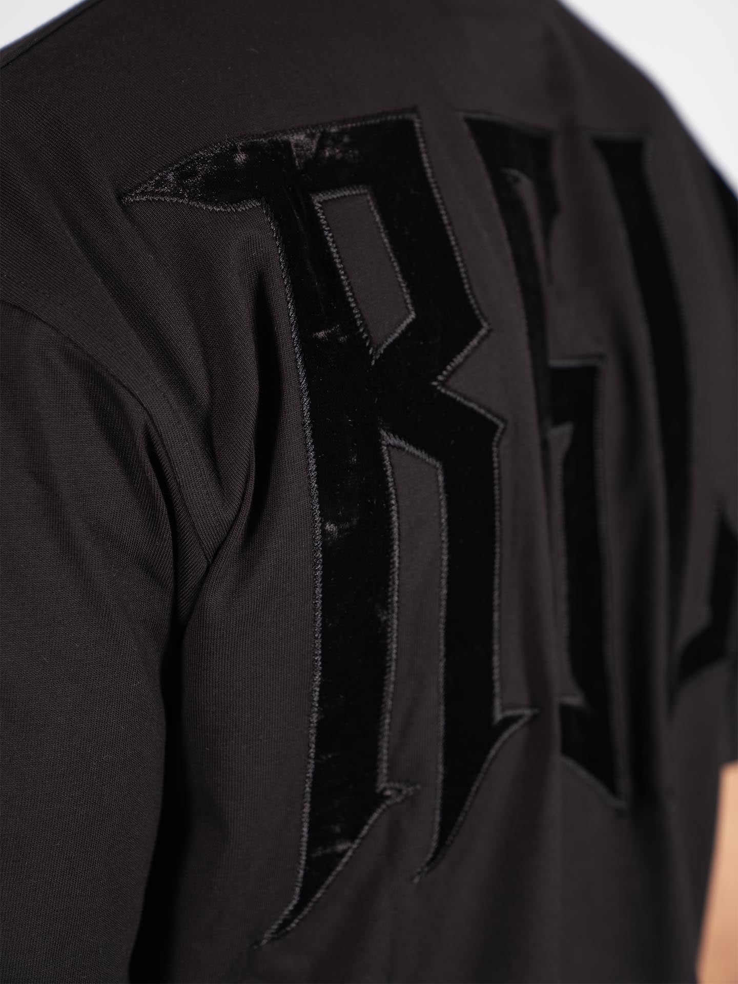 RINGLIFE T-Shirt Oversized, RGLF Tattoo, schwarz-matt