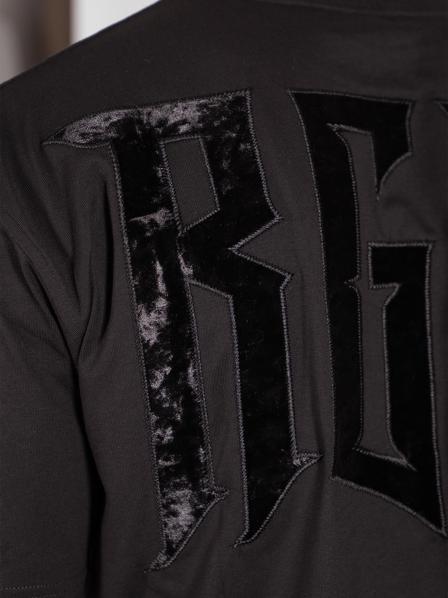 RINGLIFE T-Shirt Oversized, RGLF Tattoo, schwarz-matt