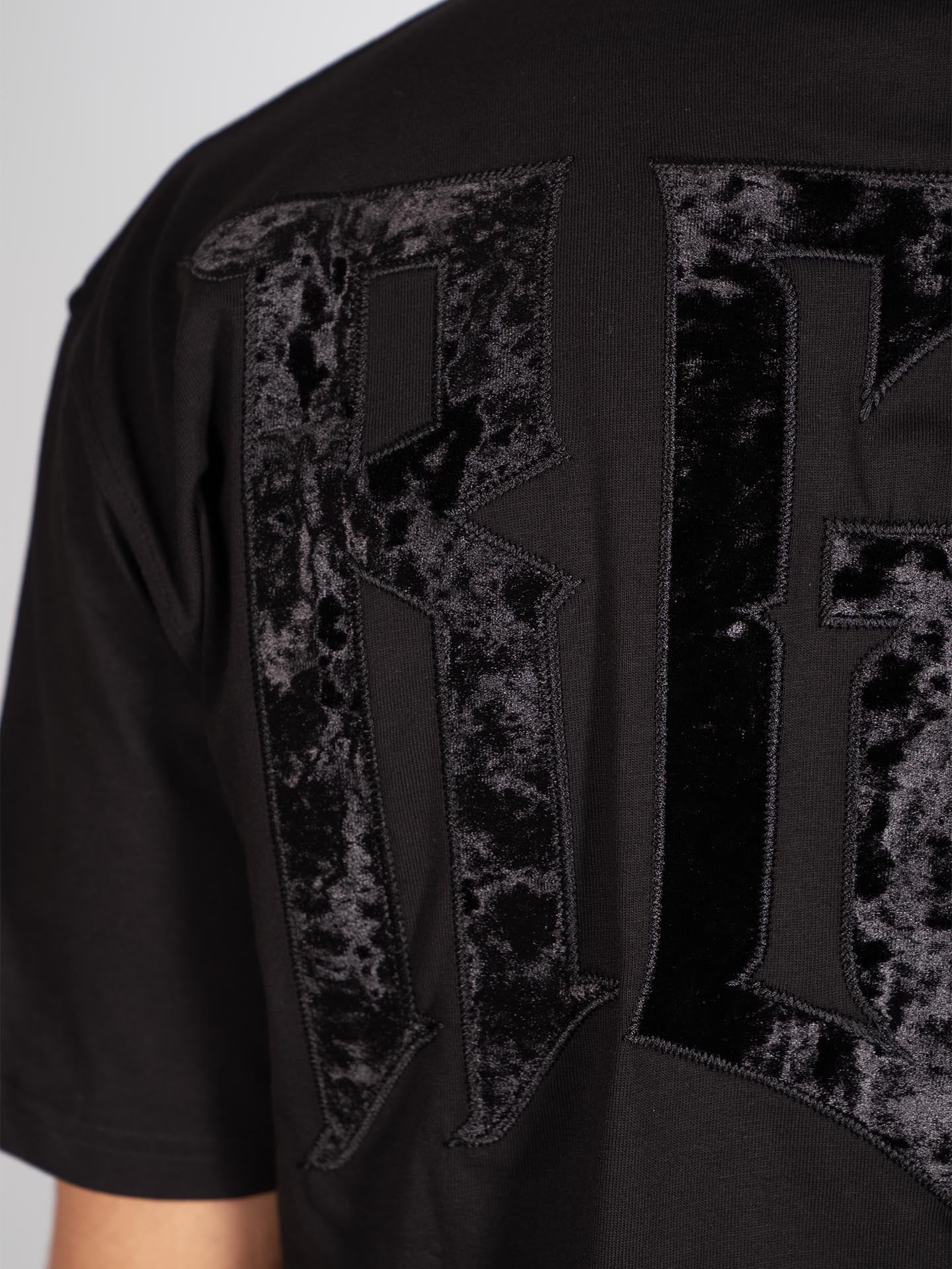 RINGLIFE T-Shirt Oversized, RGLF Tattoo, schwarz-matt