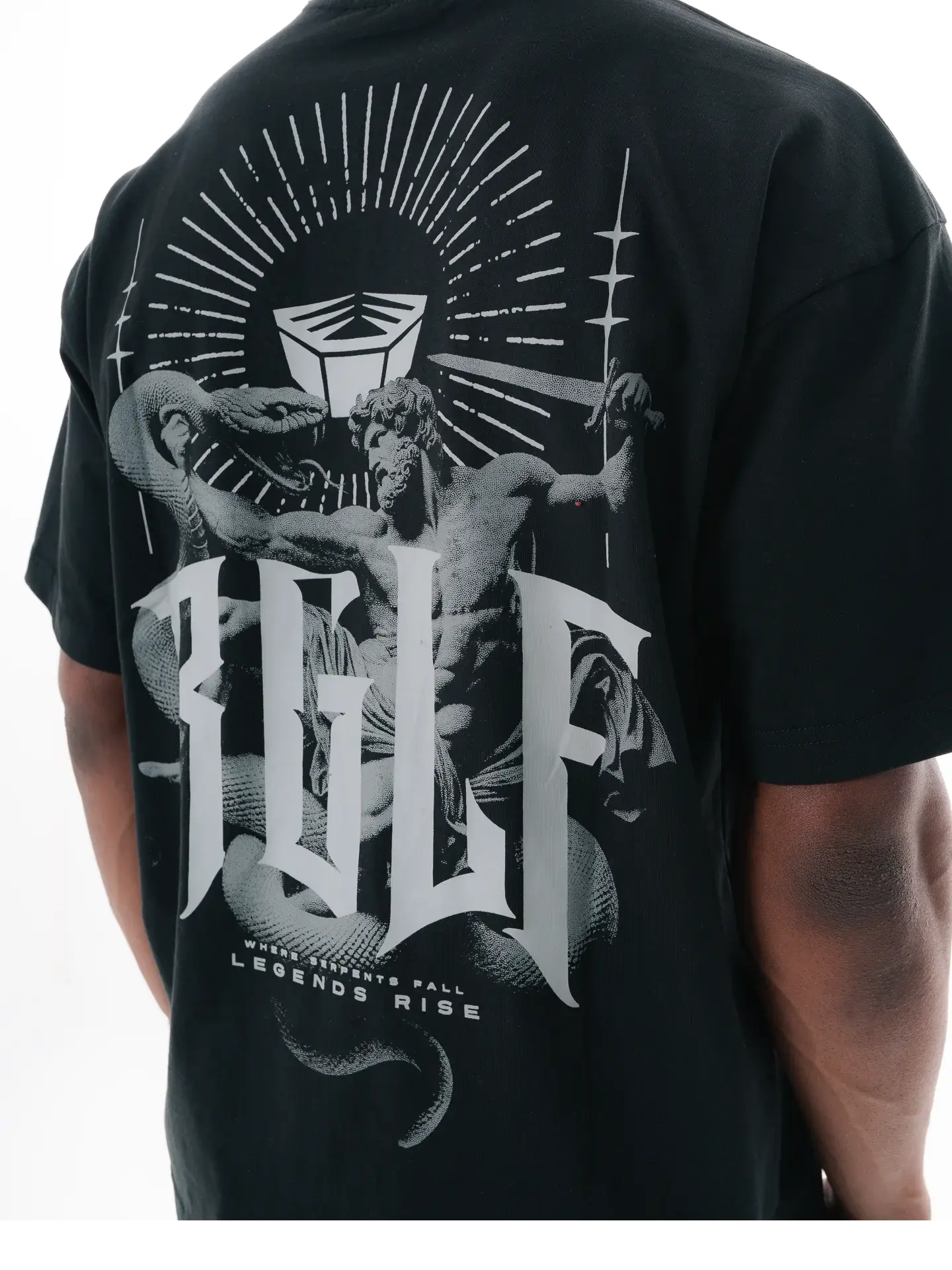 RINGLIFE T-Shirt, Oversized, Serpent, schwarz