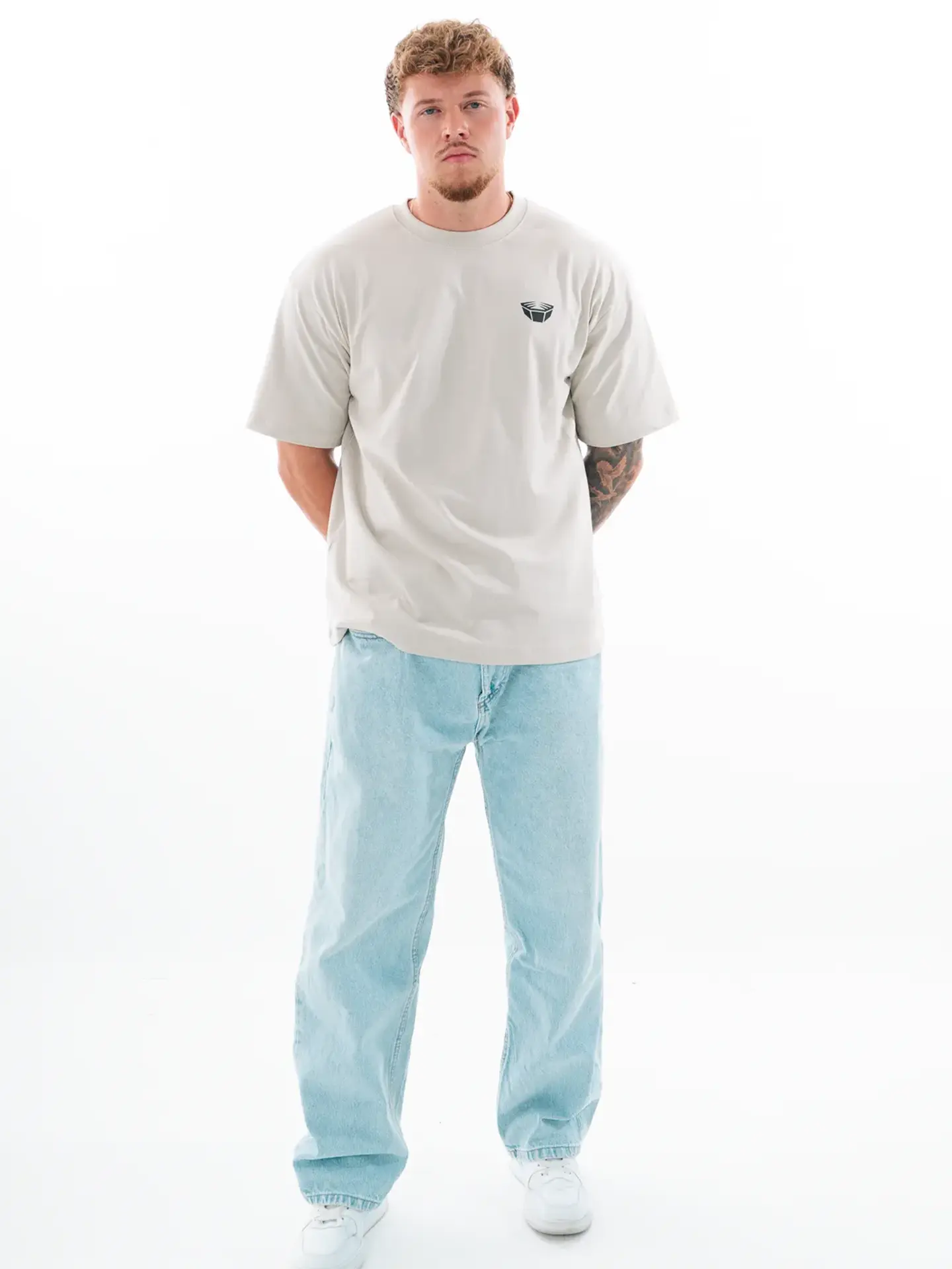 RINGLIFE T-Shirt, Oversized, Serpent, champagner