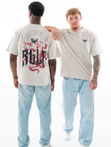 RINGLIFE T-Shirt, Oversized, Serpent, champagner