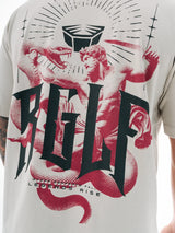 RINGLIFE T-Shirt, Oversized, Serpent, champagner