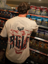 RINGLIFE T-Shirt, Oversized, Serpent, champagner