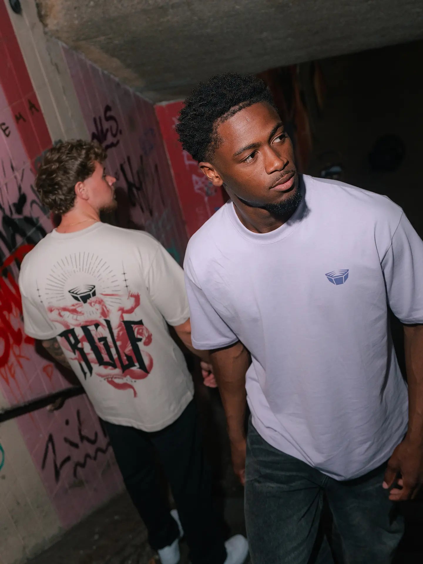 RINGLIFE T-Shirt, Oversized, Serpent, champagner