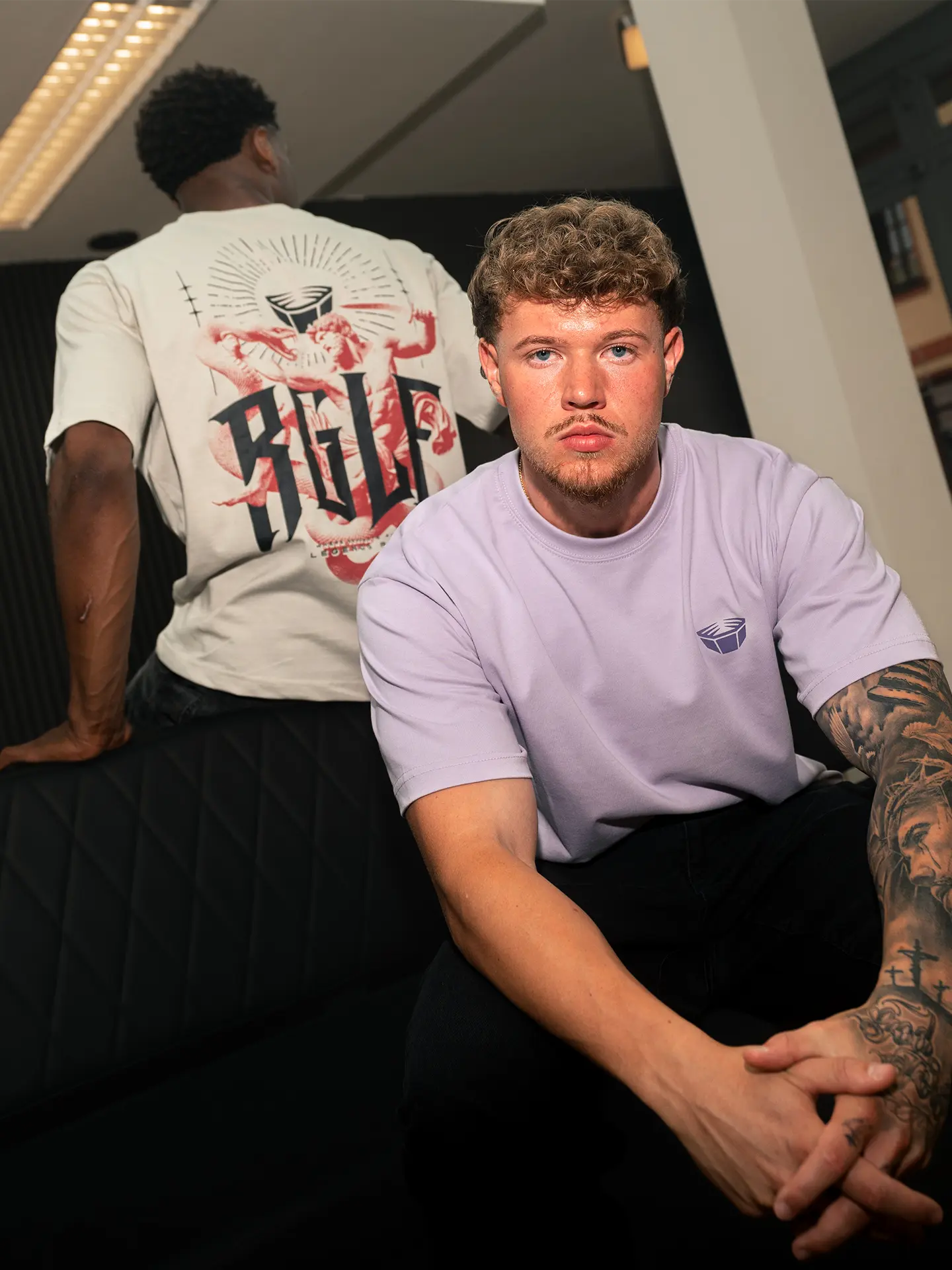 RINGLIFE T-Shirt, Oversized, Serpent, lavendel