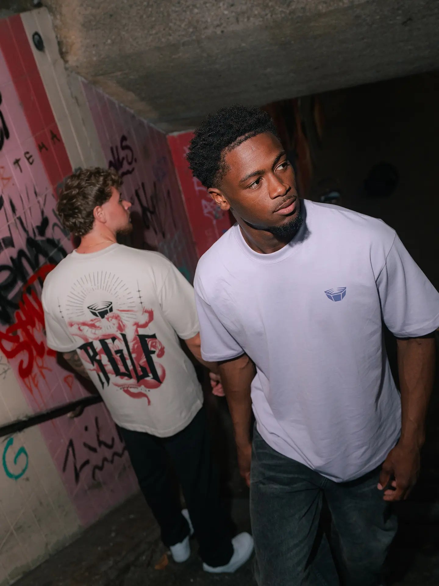 RINGLIFE T-Shirt, Oversized, Serpent, lavendel