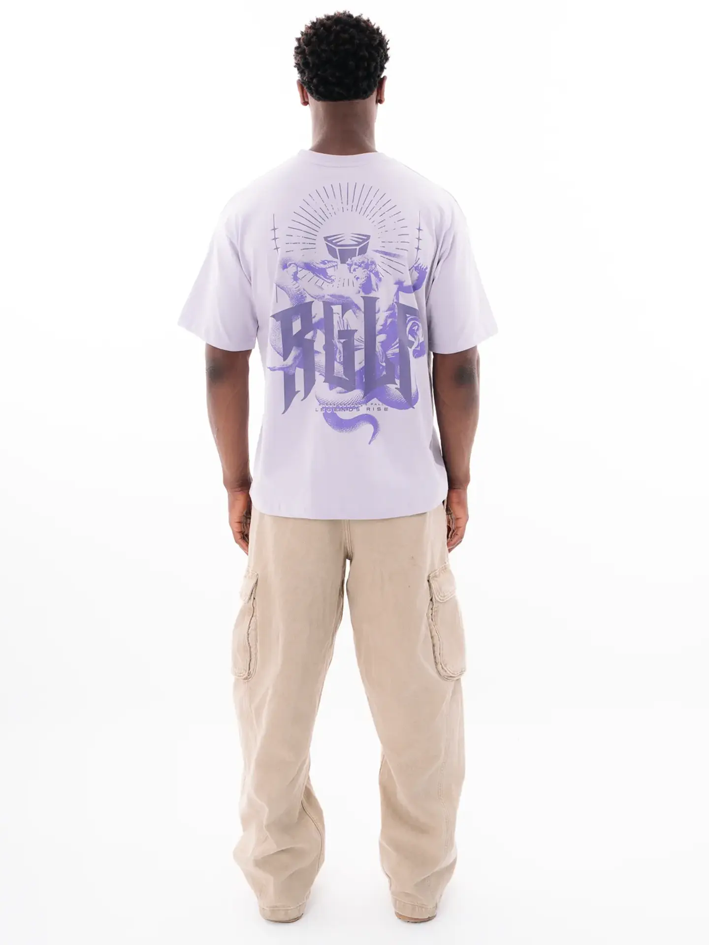 RINGLIFE T-Shirt, Oversized, Serpent, lavendel