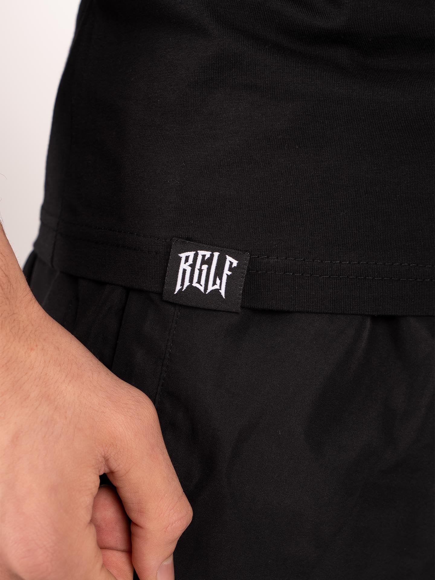 RINGLIFE T-Shirt, Sparring Div. Worldwide, schwarz-weiß