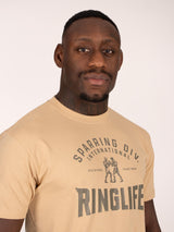 RINGLIFE T-Shirt, Sparring Div. Worldwide, sand-khaki