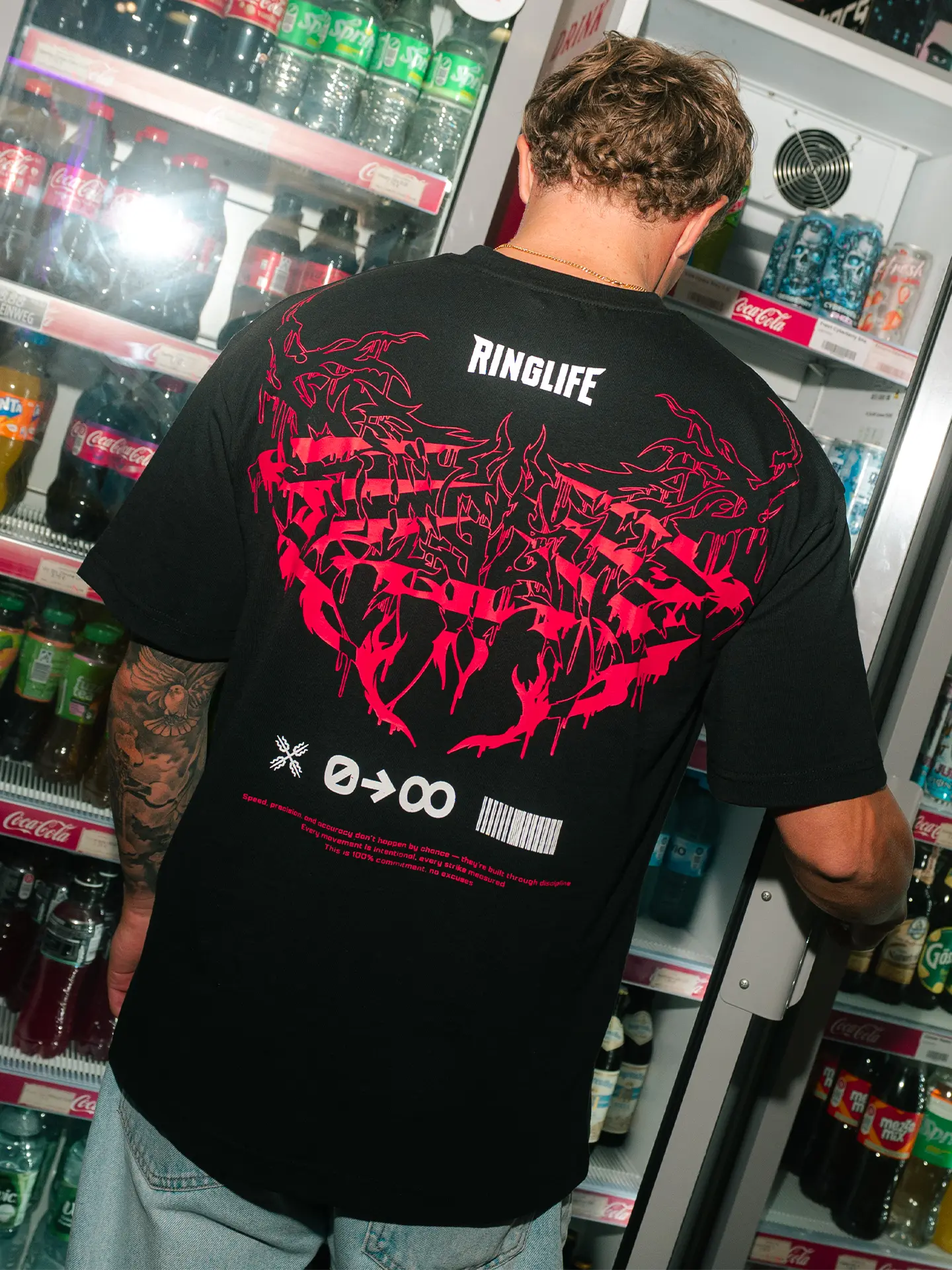 RINGLIFE T-Shirt, Tyrant, schwarz-rot