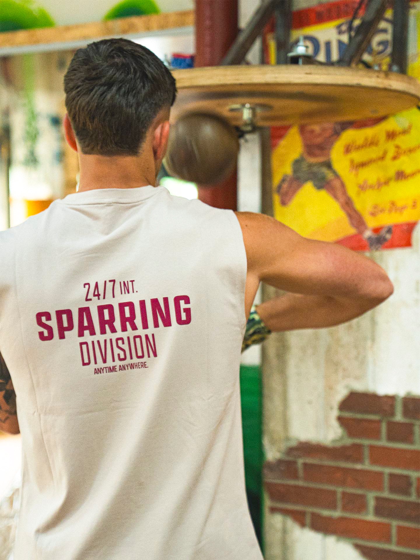 RINGLIFE Tank Top, Sparring Division, beige