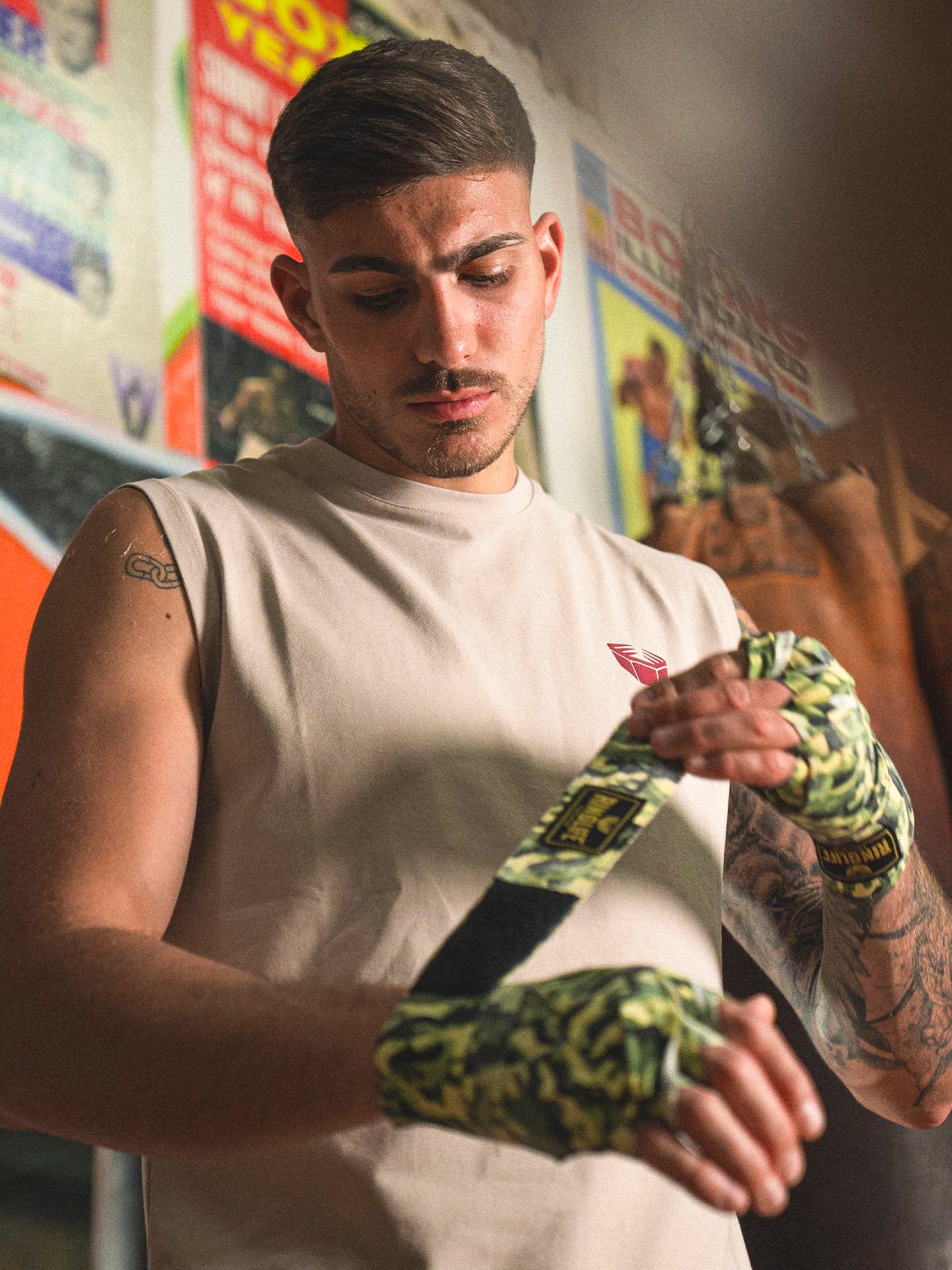 RINGLIFE Tank Top, Sparring Division, beige