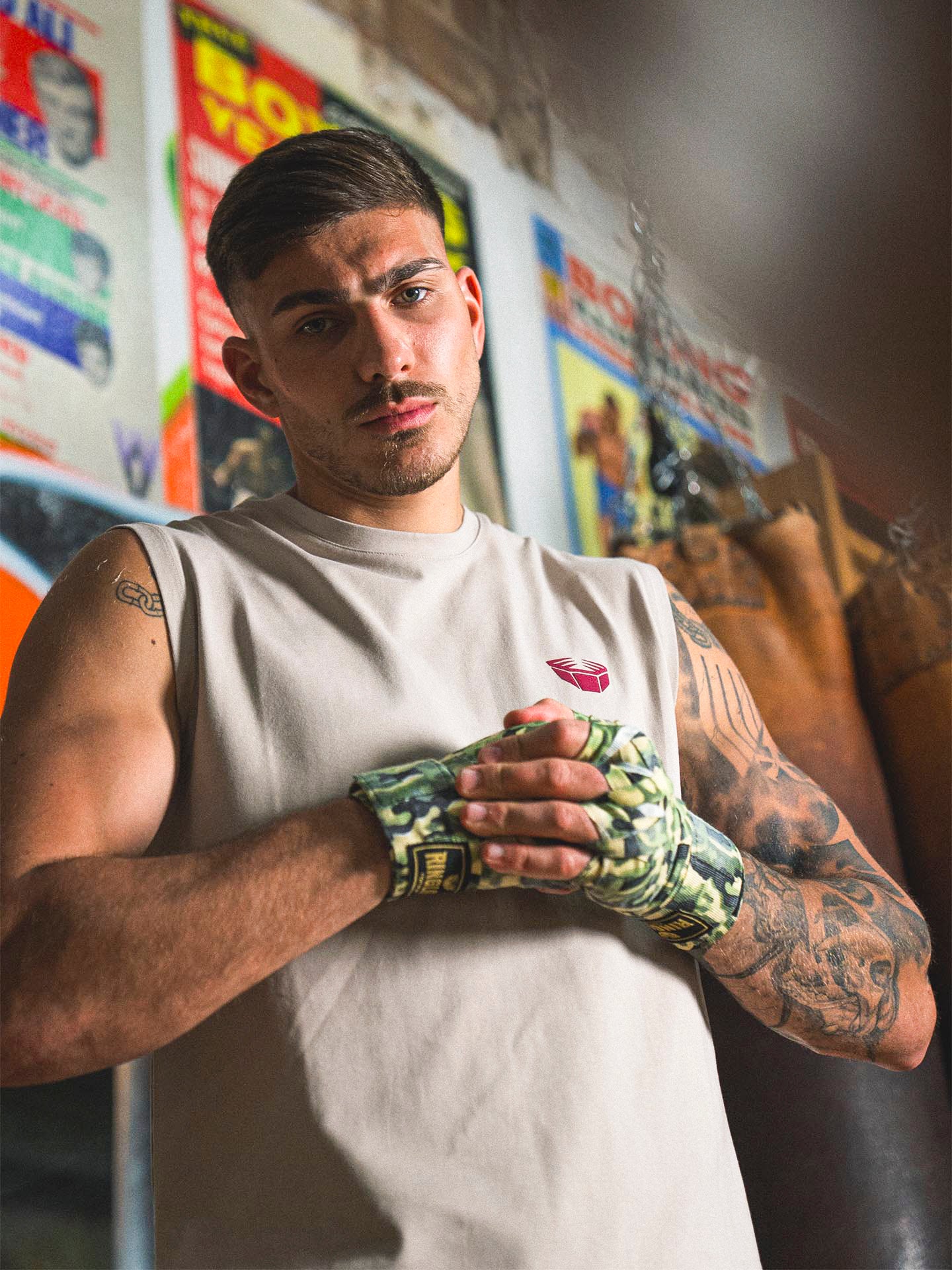 RINGLIFE Tank Top, Sparring Division, beige