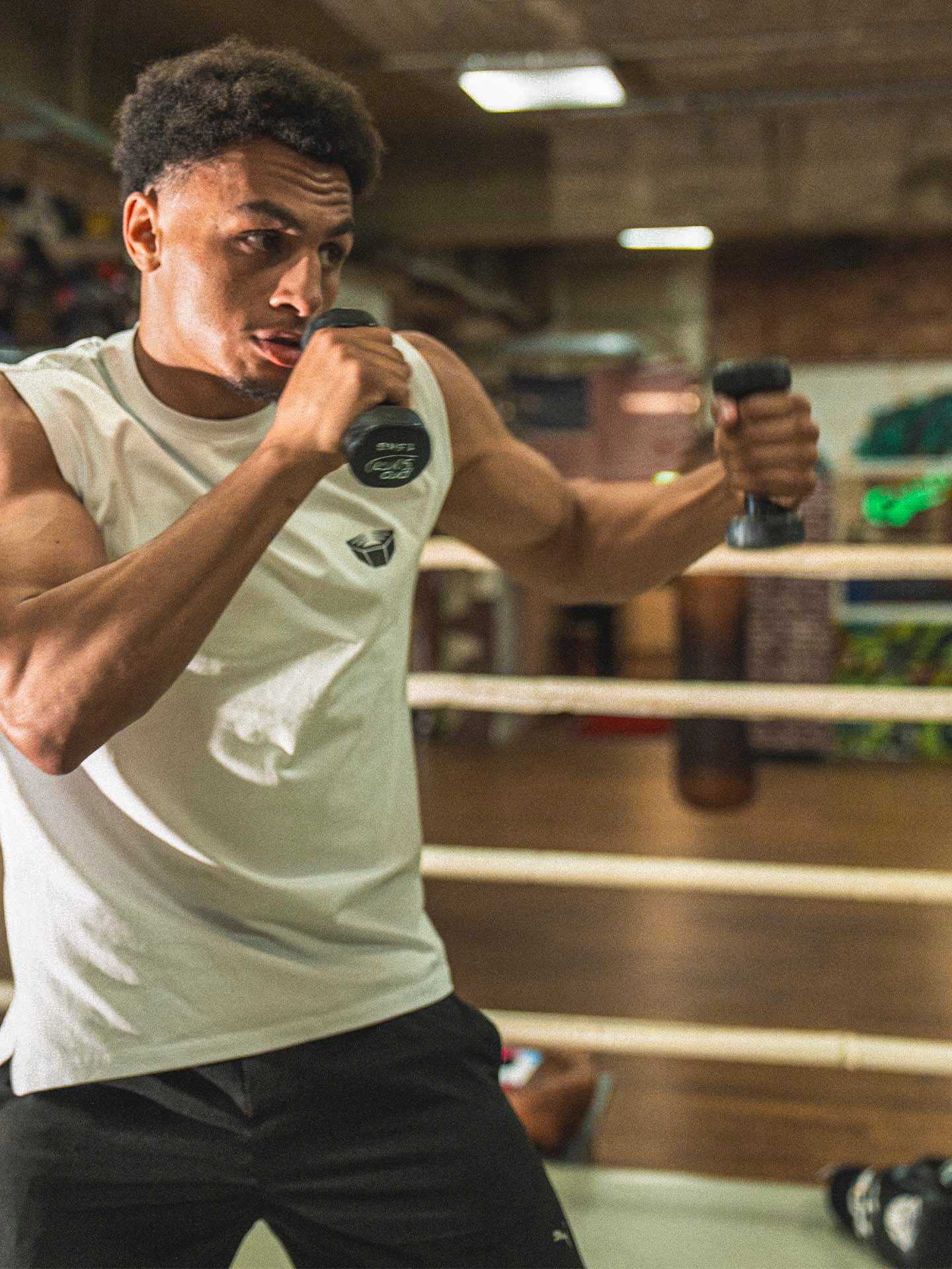 RINGLIFE Tank Top, Sparring Division, weiß