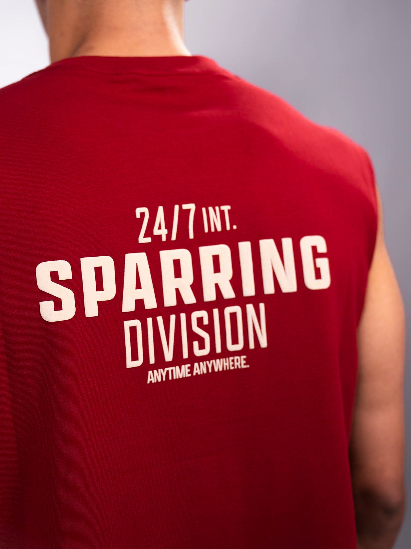 RINGLIFE Tank Top, Sparring Division, weinrot