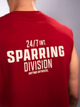 RINGLIFE Tank Top, Sparring Division, weinrot