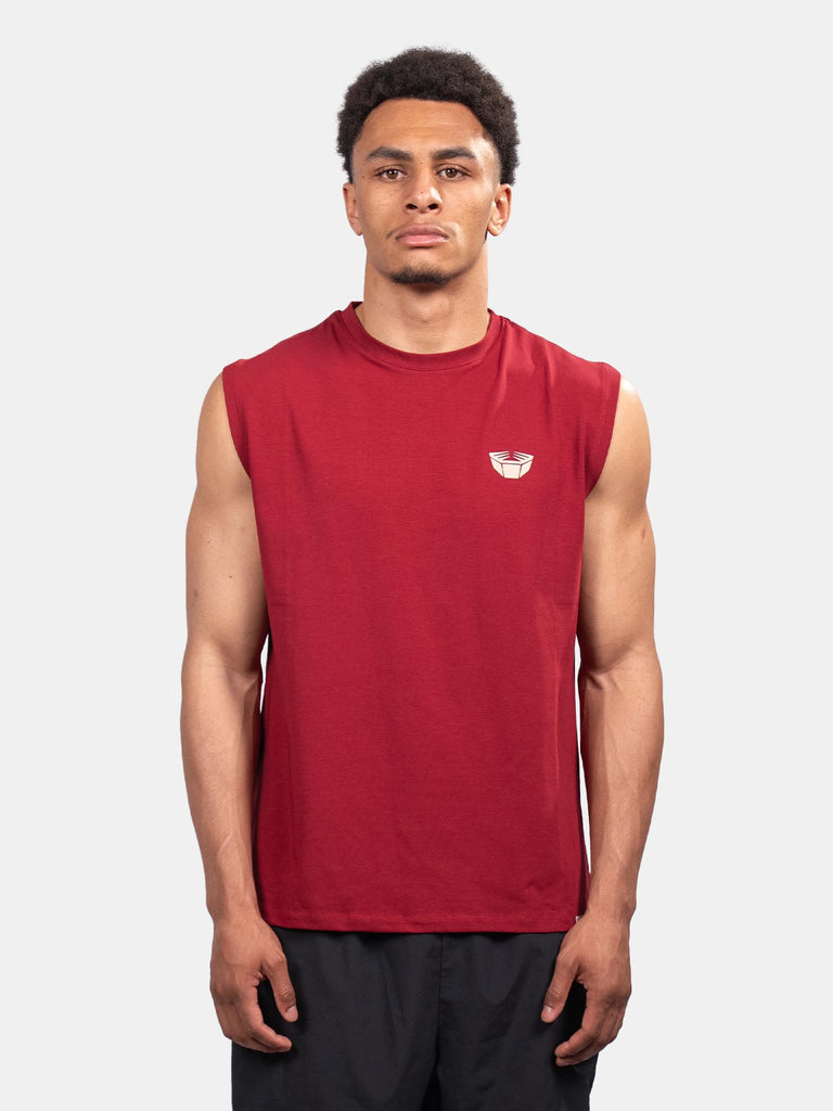 RINGLIFE Tank Top, Sparring Division, weinrot