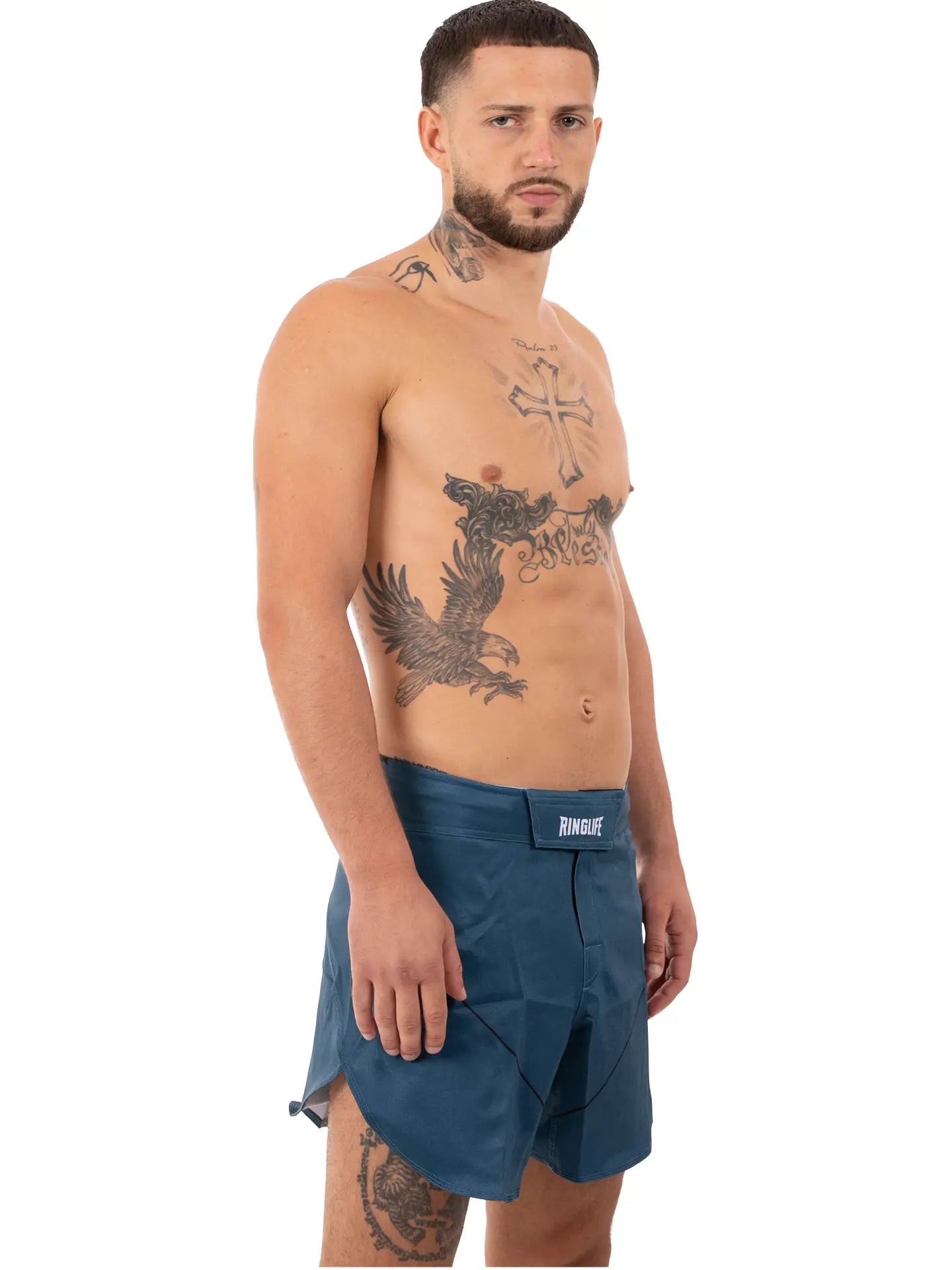 RINGLIFE MMA Fight Shorts, Origin Cropped, navy