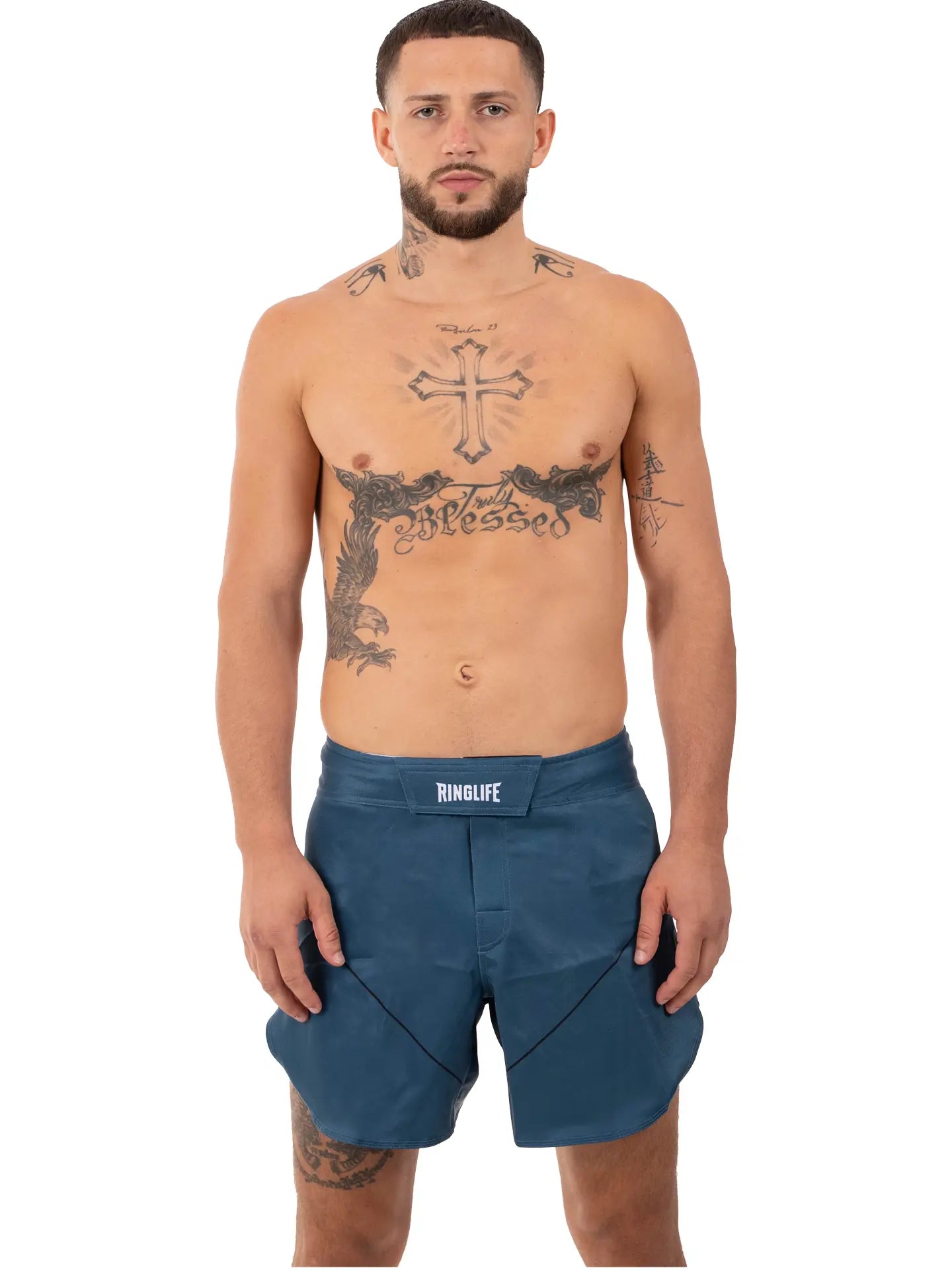 RINGLIFE MMA Fight Shorts, Origin Cropped, navy