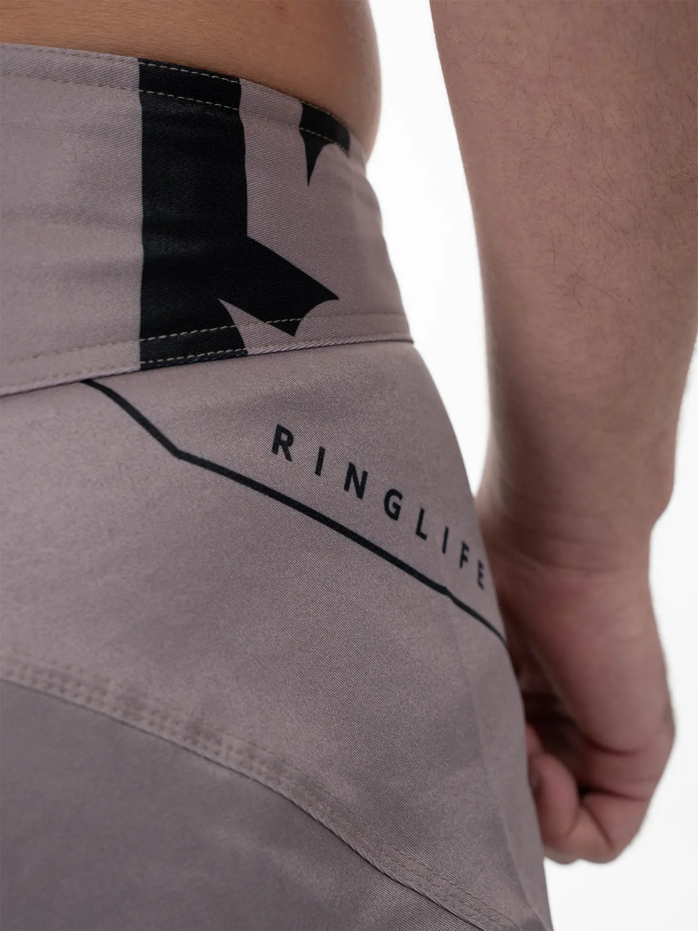 RINGLIFE MMA Fight Shorts, Origin Cropped, grau