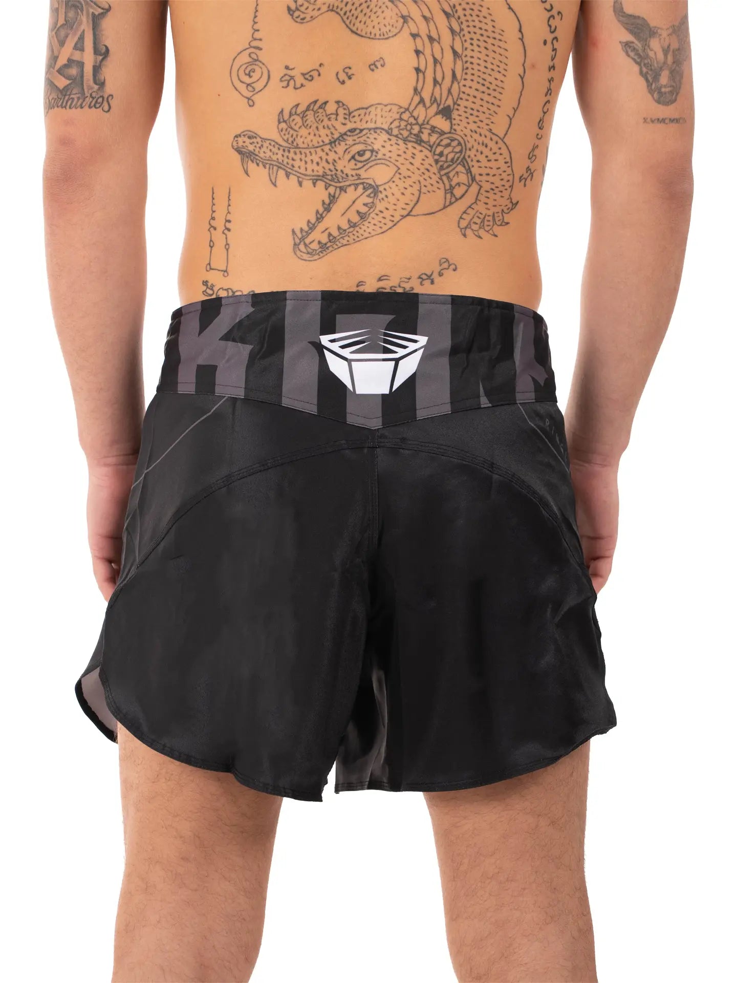 RINGLIFE MMA Fight Shorts, Origin Cropped, schwarz
