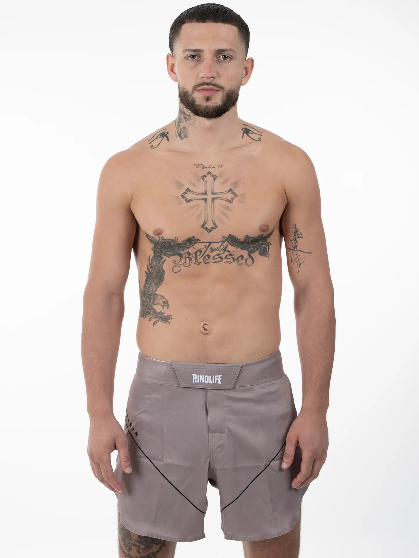 RINGLIFE MMA Fight Shorts, Origin, grau