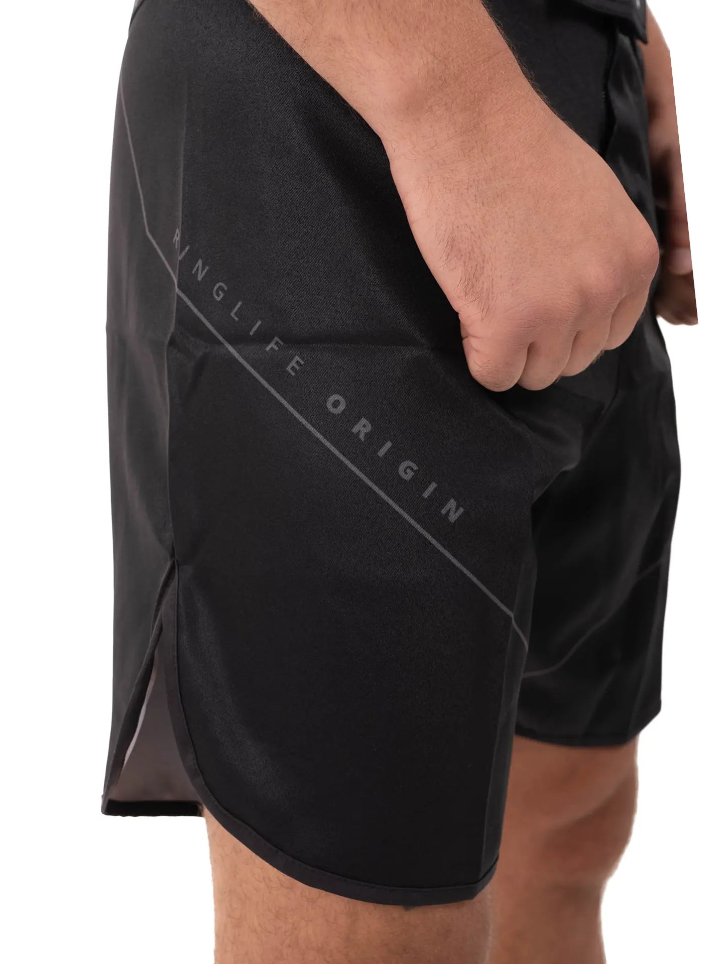 RINGLIFE MMA Fight Shorts, Origin, schwarz