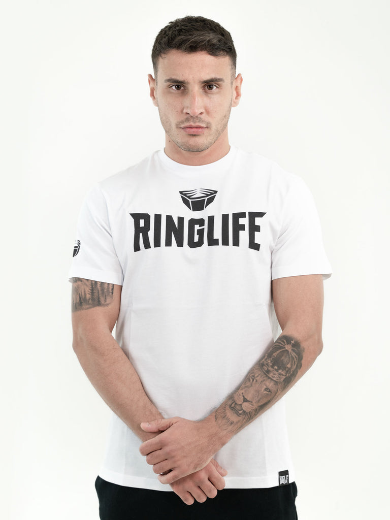 RINGLIFE T-Shirt - Logo weiß-schwarz