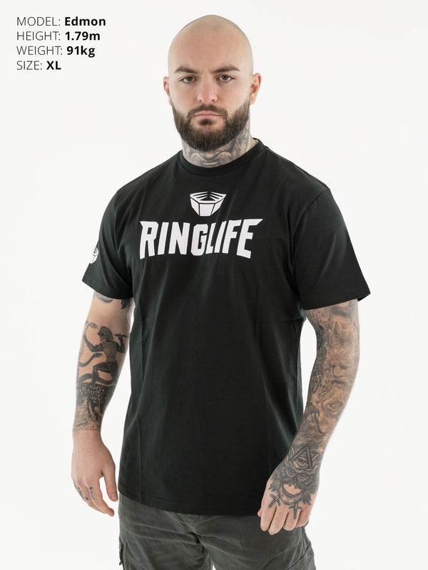 RINGLIFE T-Shirt - Logo schwarz-weiß