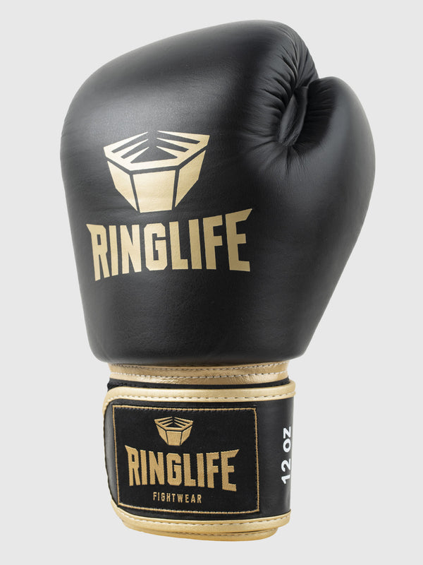 RINGLIFE Boxhandschuhe - Logo Premium schwarz-gold