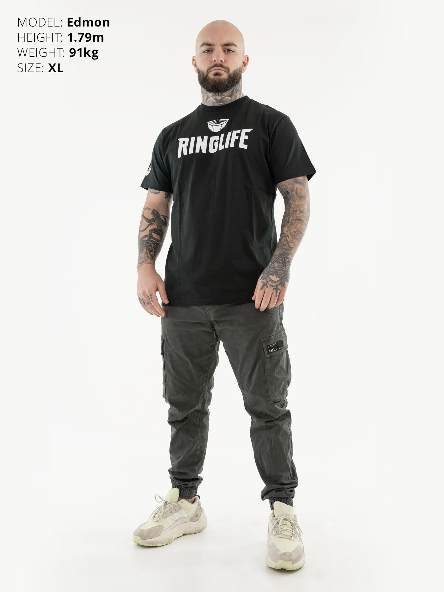RINGLIFE T-Shirt - Logo schwarz-weiß