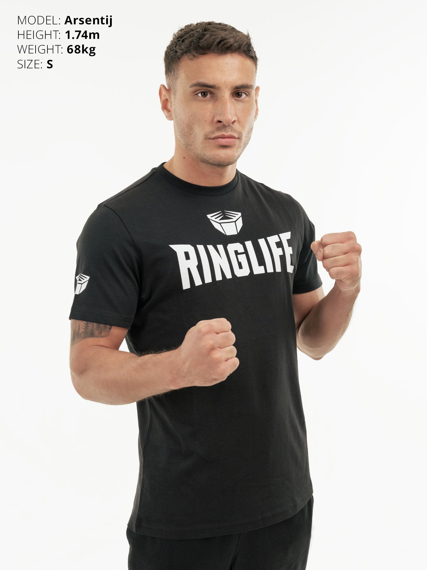 RINGLIFE T-Shirt - Logo schwarz-weiß