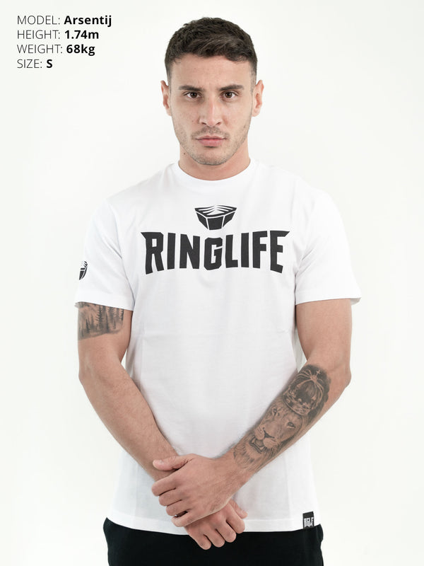 RINGLIFE T-Shirt - Logo weiß-schwarz