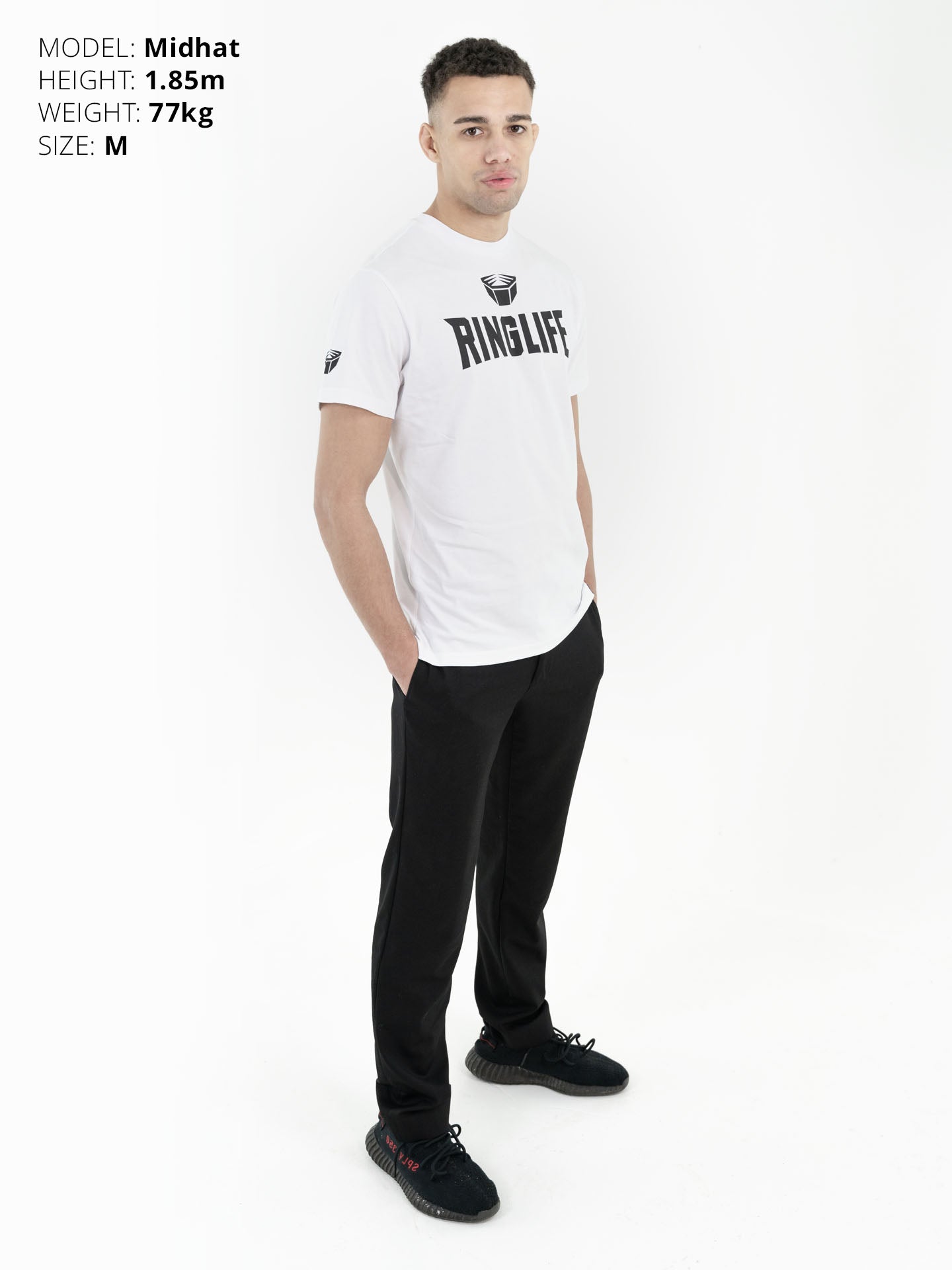 RINGLIFE T-Shirt - Logo weiß-schwarz