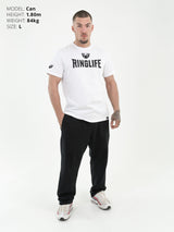 RINGLIFE T-Shirt - Logo weiß-schwarz